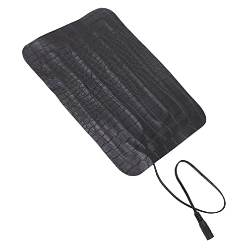 PU Leather Heating Pad 8.5W 3 Gear Temperature Adjustable Washable Heat Mat 5V 2A for Reptile and Pet Car Seat Cushion Applications Model 1522 Charging Cable Included (1522)