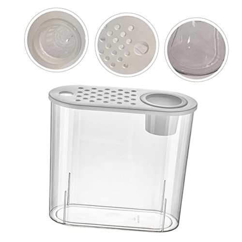 BESPORTBLE Small Plastic Aquarium Tank for Turtles and Reptiles Portable Desk Fish Tank Design for Decor