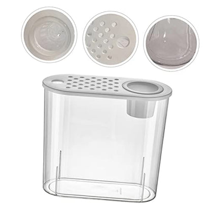 BESPORTBLE Small Plastic Aquarium Tank for Turtles and Reptiles Portable Desk Fish Tank Design for Decor