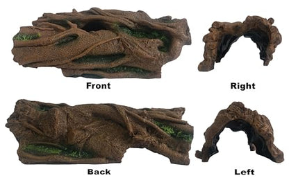 XL Reptile Hide Cave – Aquarium Decor for Snake & Gecko - size: Extra Large
