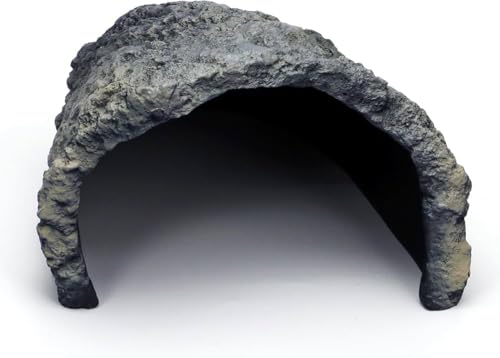 Rock Cave Habitat Hidden for Reptile and Amphibians.Terrarium & Aquarium Decor, Reptile hideout Hide Cave, Perfect for Bearded Dragons,Lizards,Snakes,Turtles,Geckos,Tortoises,Small Animals -Large Size - size: XXL