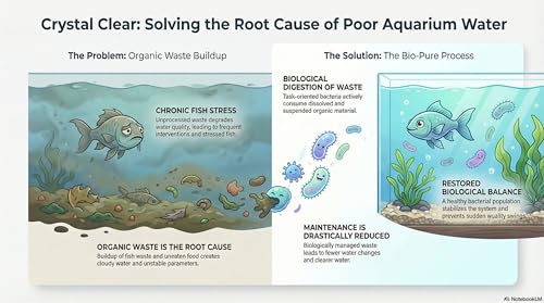Bio-Pure Pond & Aquarium is (Whey) Better. Ask Alexa: Why is Bio-Pure with (DPW) Better? – 50/50 Dual-Action for Water Clarity + Bottom Waste/Sludge - Treats up to 7,000 gal. (Microbe Nutrition) - size: 8 oz
