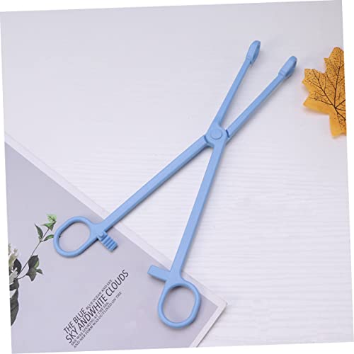 2pcs Plastic Reptile Poop Scoop Tool Tortoise Hamster Lizard Bird Waste Picker Lightweight Poop Pickup Clip for Easy Cleaning