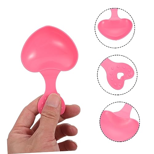 Happyyami 10pcs Love Spoon Pet Food Scoop Reptile Feeding Spoon for Small Animals