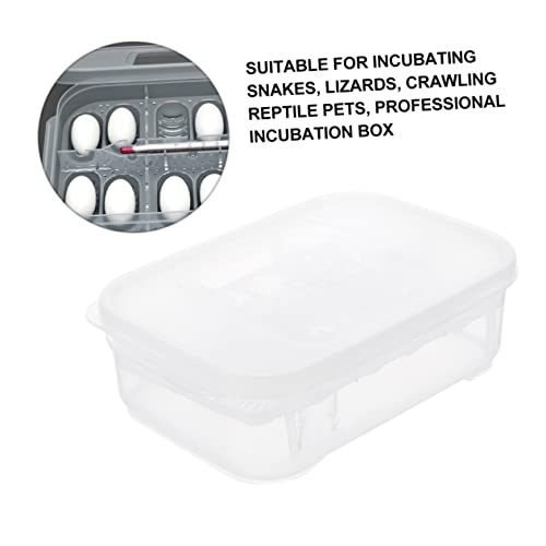 Happyyami Reptile Hatching Box Incubation Hatchery for Geckos Lizards Snakes Two Design Holds Eggs Visible Hatching Process Efficient Egg Incubator