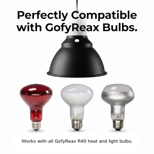 Reptile Light Fixture, 5.5 Inch Shallow Dome Light Fixture for UVA/UVB Heat Lamp, Reptile Heat Basking Bulb, Optical Reflection Heat Lamp Fixture Cover for Reptile Glass Tank Terrariums - size: Shallow Dome