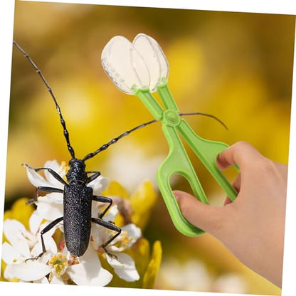 HANABASS Reptile Feeding and Cleaning Tool Durable Clamp for Efficient Poop Scooping and Insect Catching for Indoor and Outdoor Use with Safe Design
