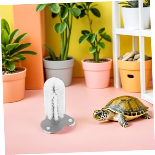 Abaodam Turtle Back Scratcher Brush with Suction Cup for Shell Cleaning and Health Maintenance, 2pcs Sturdy Water Turtle Scrubber for Aquatic Tank Use