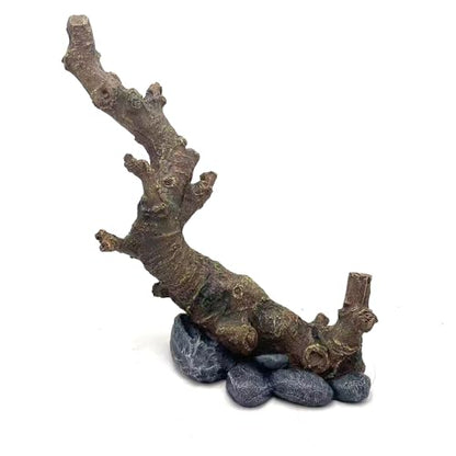 Large Resin Reptile Decor Branch, Reptile Tank Accessories for Terrarium Tree Trunk Ornament Gecko Frog Chameleon Spider Snake Lizard Bearded Dragons