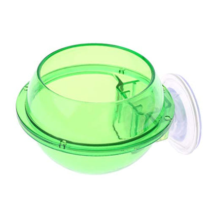 Suction Cup Feeder Anti-Escape Reptiles Water Bowl Worm Live Fodder Container for Iguanas