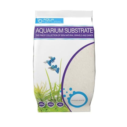 Aqua Natural Aquarium Substrate, African CICHILD Aragonite Sand, 10LB - size: 10lb