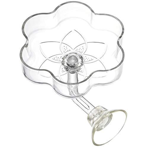 Aquarium Shrimp/Small Fish Feeding Dish Feeder Dish, Acrylic Material, Mini Size (Magnolia Shaped)