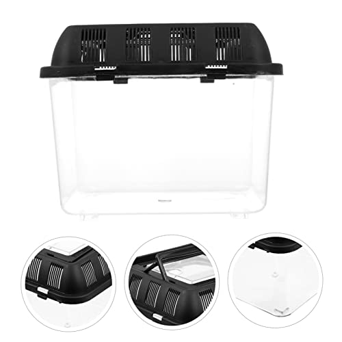 BESPORTBLE One Reptile Holder Lightweight Spider Breeding Box Breathing Pet Reptile Container for Easy Feeding Transport