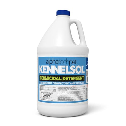 ATP KennelSol Disinfectant & Cleaner for Kennels, 128 fl oz, 1 ct | EPA-Registered, Concentrated Formula, Industrial Germicidal Detergent and Deodorizer for Shelters and Rescue Organizations - size: 128 Fl Oz (Pack of 1)