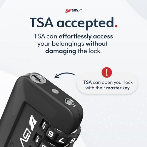 TSA Accepted Luggage Travel Lock, Set-Your-Own Combination Lock for School Gym Locker, Luggage Suitcase Baggage Locks, Filing Cabinets, Toolbox, Case (Black, 4 Pack) - color: Black 4-Pack