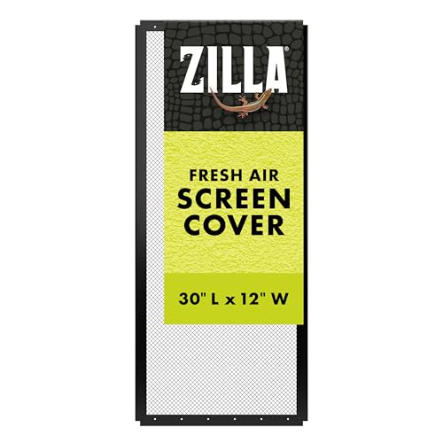 Zilla Fresh Air Screen Cover, Secure and Durable Metal Mesh Cover for Reptile Terrariums, 30 x 12 inches | Secure and Durable Metal Mesh Cover for Reptile Terrariums - size: 30" x 12"