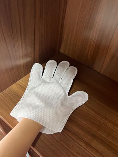 Dust Wiper Cleaning Gloves with Fingers Thick Convenient Easy-Use Dusting Gloves Furniture Wipes Pet Hair Cleaning