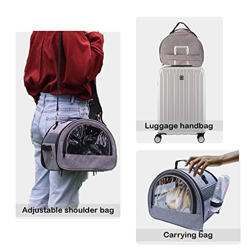 Bunny Carrier, Portable Small Pet Bag with Water Bottle Holder | Breathable carrier, lightweight, leak-proof liner, vet appointments& outdoor trips, fits rabbits, guinea pigs, bearded dragon - size: Large