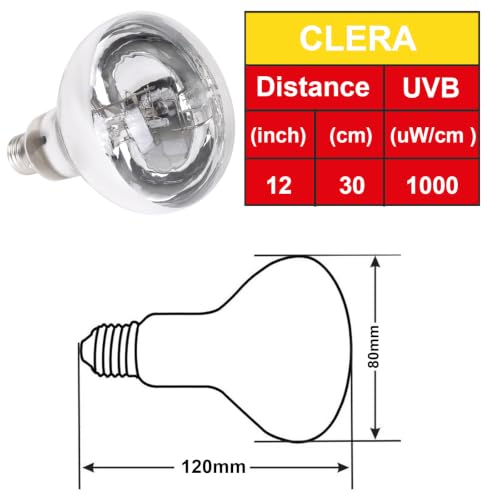 Aiicioo UVB Reptile Light 100W - UVB Light Bulb for Reptile Mercucry Vapor Bulb Heat Basking Lamp Bulb Full Spectrum UVA UVB All in One Sun Lamp for Bearded Dragon Lizard Turtle - style: Mercucry Vapor Bulb 100W