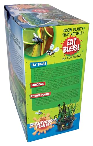 Toys by Nature Biosphere Carnivorous Creatures Terrarium Starter Kit with Complete Supplies to Grow Meat-Eating Plants! Ideal for Indoor Home Plant and Creative Displays - style: Carnivorous Creatures
