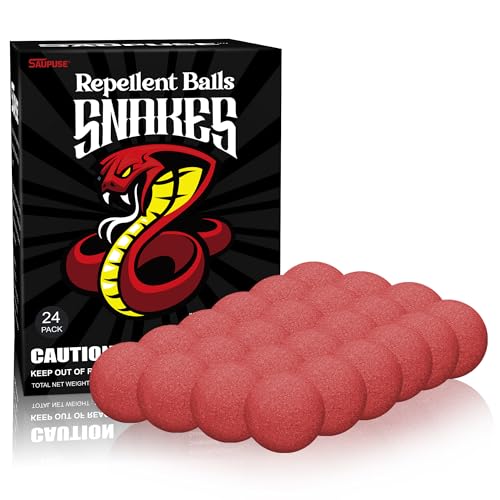 Snake Repellers for Outdoor and Patio Snake Repellent | Powerful And Natural Ingredients Snake Repellent Balls For Lawn, Garden, Fishing, Home, Camping Repel Snakes 24 Pack - color: 24 Pack