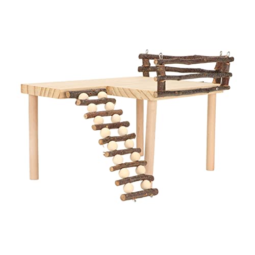 Hamster Climb, Multipurpose Hamster Playing Animal Bridge Rodents Chew Toy for Hamsters Chinchillas Guinea Pig Ferret Reptile