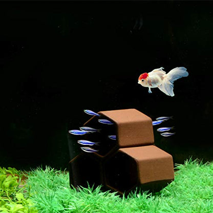 Saim Ceramic Aquarium Cave Pipe Hideout Shelter for Cichlid Shrimp Breeding | Smooth Edges, Naturally Absorbs Impurities, Encourages Exploration, Compact, Works in Both Fresh and Saltwater