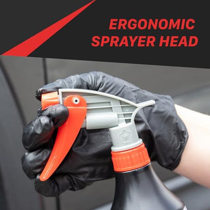 Maxshine 25oz Universal Heavy Duty Spray Bottle - Resistant Detailing Sprayer with Adjustable Nozzle & Ergonomic Trigger for Car Cleaning, Garage, Home (Gray) - color: Gray