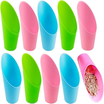 ROYHOO 9PCS Bonsai Soil Scoop Plastic Succulent Soil Scoop Indoor Plants Little Small Potting Shovel Bucket Shovel for Garden Planting
