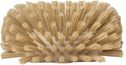 SPARTA Kettle Brush, Essential Scrubber with Flared Head for Cleaning Tanks and Kettles, 5.25" x 7.5", Tan - color: Tan
