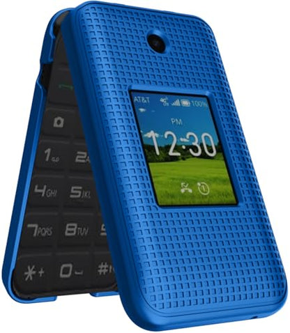 Holster Combo for Cricket Debut Flex Flip Phone Case with Belt Clip - Blue | Also Fits AT&T Cingular Flex 2, For Model U1030AA or U1030AC via 2023 - color: Blue