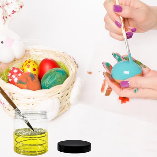 4Pcs Paint Brush Cleaner Tool,Paint Brush Cleaner with Aluminum Coil Brush Cleaning Tank for Painting Water Oil Acrylic Art Supplies