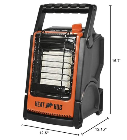 Heat Hog 9,000 BTU Portable Propane Radiant Space Heater, Indoor, Outdoor, Garage, Camping, Outdoor Sports, Boating, RVs, Tiltable Design, Gas Powered - size: 9,000 BTU