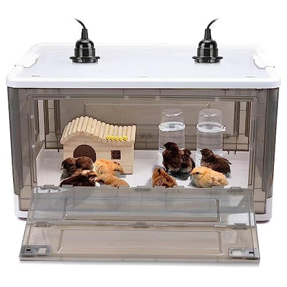 Chick Brooder,Fan Ventilation Circulation Design,Brooder Box for Chicks,Brooder Heater Warms up to 25 Chicks (23″x17″x14″) - size: 23″x17″x14″