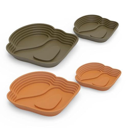 Reptile Bathing Pool Reptile Feeding Water Bowl Turtle Water Bowl Reptile Feeding Dish for Bearded Dragons Pet Supplies Bath, Small, Black - color: Small, size: Black