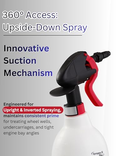 Sprayers Plus 802 Professional Acetone Sprayer, Heavy Duty Chemical Resistant, 316 Stainless Steel Spring, 25 ft Long Reach for Acetone Vinegar Cleaning,1.44 litres - color: 802 Acetone