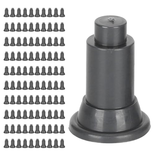 100Pcs Aquarium Divider Support Feet Adjustable Height Design PVC Tank Partition Legs for Fish Tank Cleaning Decoration(Black) - color: Black