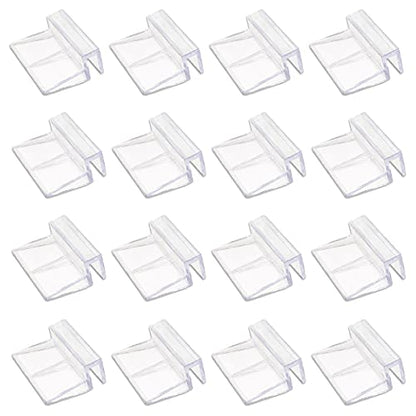 16 PCS 6mm Acrylic Aquarium Cover Clip, Clear Fish Tank Glass Cover Clip Support Holder Universal Lid Clips for Rimless Aquariums | Fish Tank Glass Cover Clip, Support Holder, Universal Lid Clips, For Rimless Aquariums