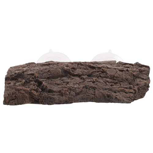 balacoo Turtle Resin Floating Platform Basking Area for Aquarium Turtle Tank Rocks Tortoise Basking Platform Suction Cups