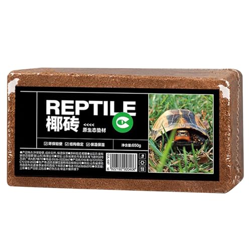 Coir Substrate for Reptile Natural Moisturizing Husk Bedding | Coirfiber Substrate Coir Husk Reptile Tortoise Snakes Hermit Crabs Burrowing Animals Natural Habitat Accessories Bedding