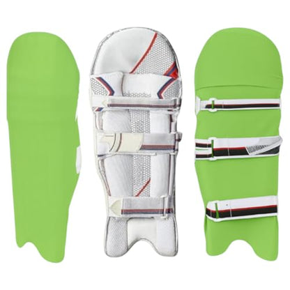 KNK Cricket Batting Pad Covers, Universal Youth and Adult Fit, Pair - color: Green