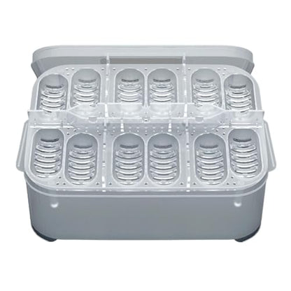 Clear Incubator Transparent Floating Design 12 Grids Reusable | Snake Incubation Box 12 Grids Transparent Floating Design Reusable Clear Incubator Box Incubation for Frog Snake Lizard