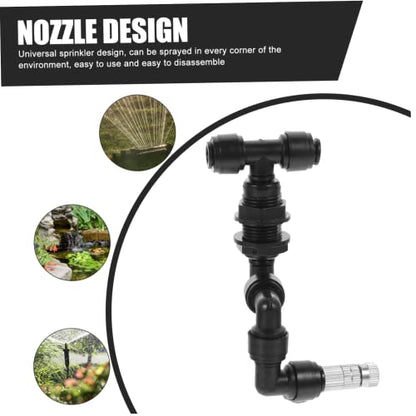 Reptile Tank Spray Nozzle Fine Atomization Garden Sprinkler for Reptile Environments Easy Installation Small for Terrariums and Humidifying Plants - size: 10X9X2CM