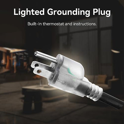 Pipe Heating Cable Built-in Thermostat 100-120V Anti-Freeze Kit | 6ft,Water pipe anti-freeze, plug-in design, energy-saving, easy installation, durable - style: 6ft