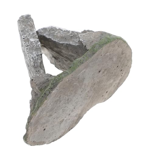 BESPORTBLE Aquarium Decoration Resin Reptile Hide Cave Unique Natural for Turtle Snake Habitat Terrarium Fish Tank Accessory Easy to Clean Maintain Aesthetic Appeal
