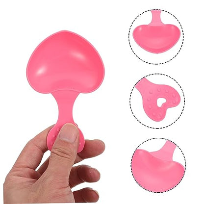 SUPVOX 10pcs Small Pet Food Scoop Hamster and Reptile Food Spoon Lightweight and Wear- for Feeding Small Animals Daily Life