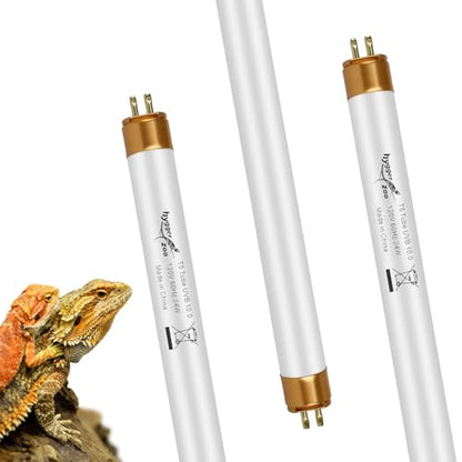 UVB Light for Reptiles Bearded Dragon, 3 Pack T5 UVB Reptile Light UVB Bulb 10.0 24W UVA UVB Reptile Light Bulb Terrarium Light Lamp Tube for Turtle Chameleon Leopard Gecko Snake Tank, 22 Inch - size: T5-22 Inch(3 Pack)