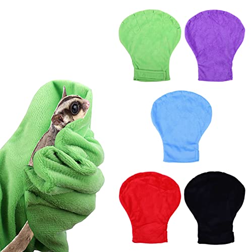Portable Bird Anti-bite Gloves Small Pet Bonding Mitt Chewing Protective Handling Gloves for Training Conures Bonding Mitt for Sugar-Glider - color: Green