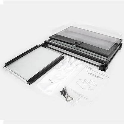 REPTI ZOO Full Glass 15 Gallon Reptile Tank, Medium Reptile Terrarium 24" X 12" X 12" for Gecko Hermit Crab Hognose Snake etc, Top Screen Ventilation & Feeding - size: 24"W X 12"D X 12"H (15 Gallon)
