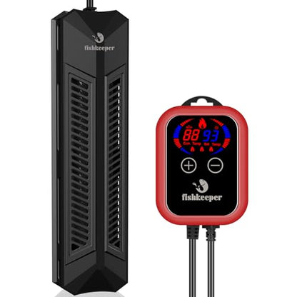 fishkeeper Aquarium Heater, 1000W Fish Tank Heater for 106-264 Gallon | Adjustable Digital Display Controller, Submersible Water Heater with Thermostat Overheat & Dry-Boil Protection - size: 1000W for 106-264 gallon